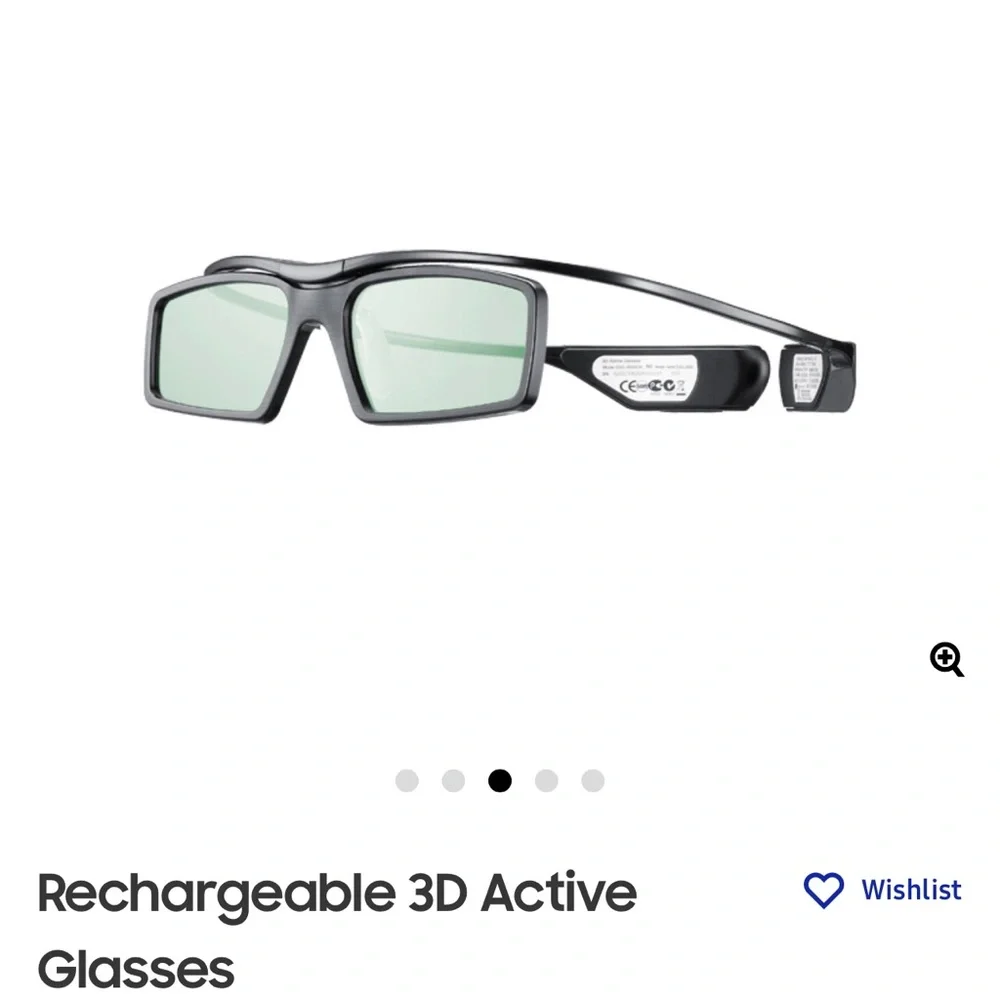 NWT Samsung 3D Glasses SSG-5100GB w/Battery for Samsung LED Smart TV Set of 2